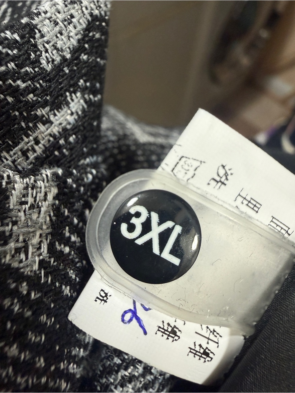 Designer-Inspired Black & Gray Monogram Jacket - Picture 15 of 16